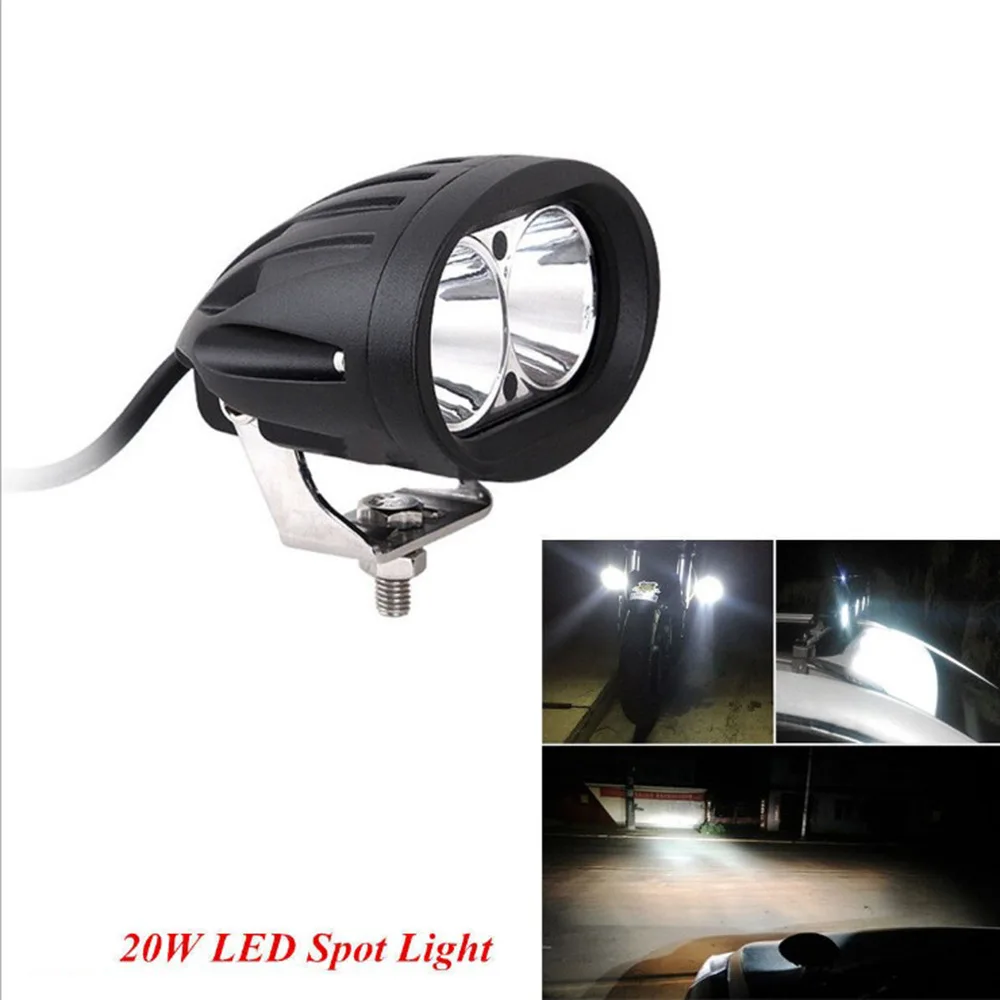 

TCYATO 20W motorcycle LED work light easy to install, compact off-road fog light dedicated reversing light