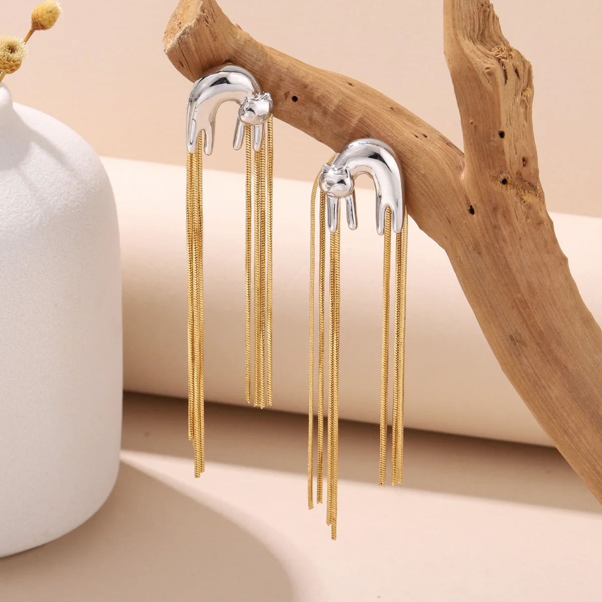 Gold Color Long Thr… - image