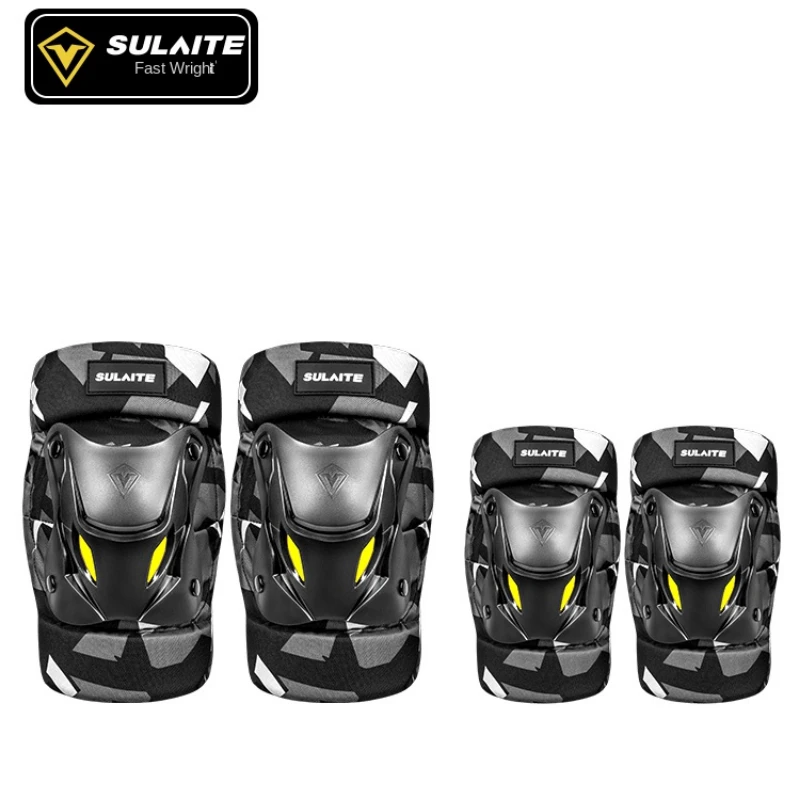 SULAITE Motorcycle Knee Pad  Elbow Protective Combo Knee Protector Equipment Gear Outdoor Sport Motocross Knee Protection