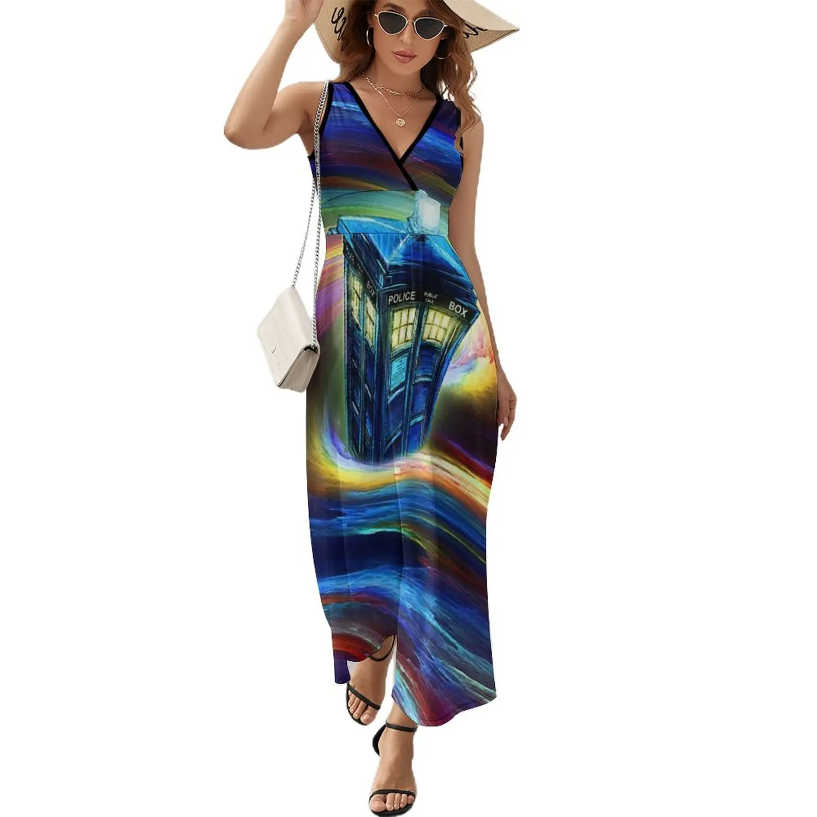 

Time Vortex Sleeveless Dress long sleeve dresses evening dress woman women's dresses luxury