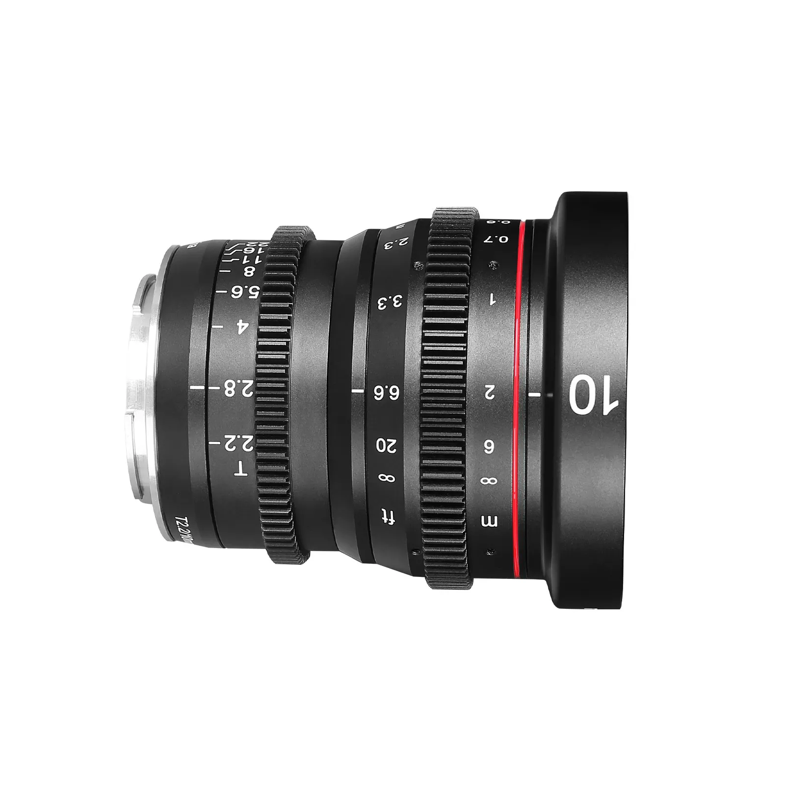 Meike 10mm T2.2 Large Aperture Manual Focus Low Distortion APS-C S35 Format Mini Prime Cine Lens