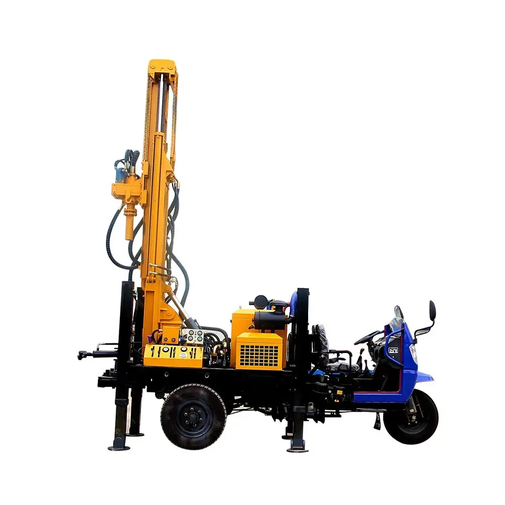 Hot sale 200 meters drilling rigs vehicle-mounted water well drilling rig with truck