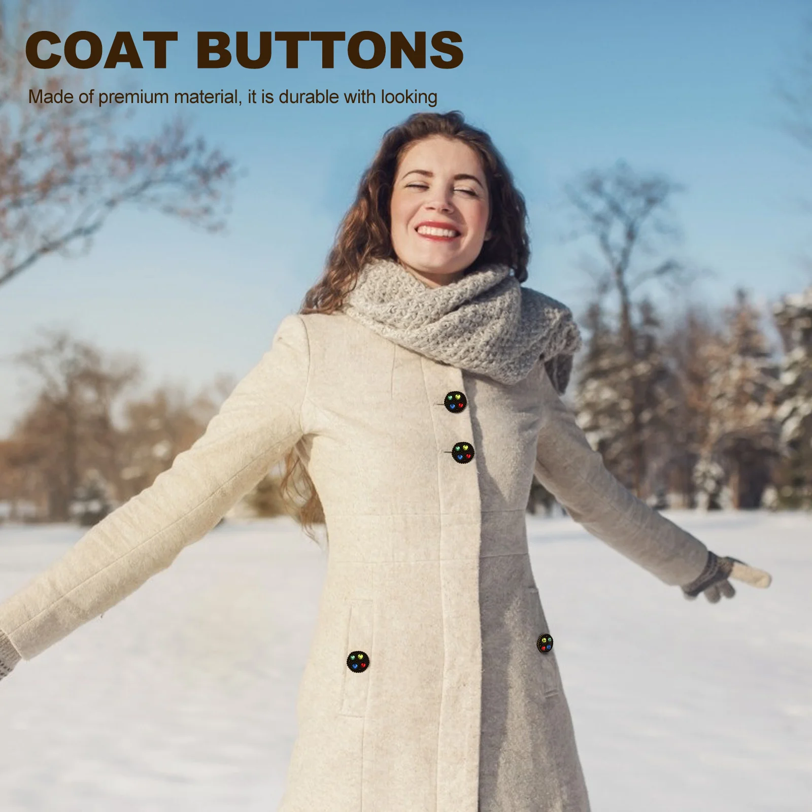 

10pcs Vintage Metal Buttons Retro Style Cardigan Coat Diy Sewing Decoration Clothing Accessories Craft Knitting Scrapbook Copper