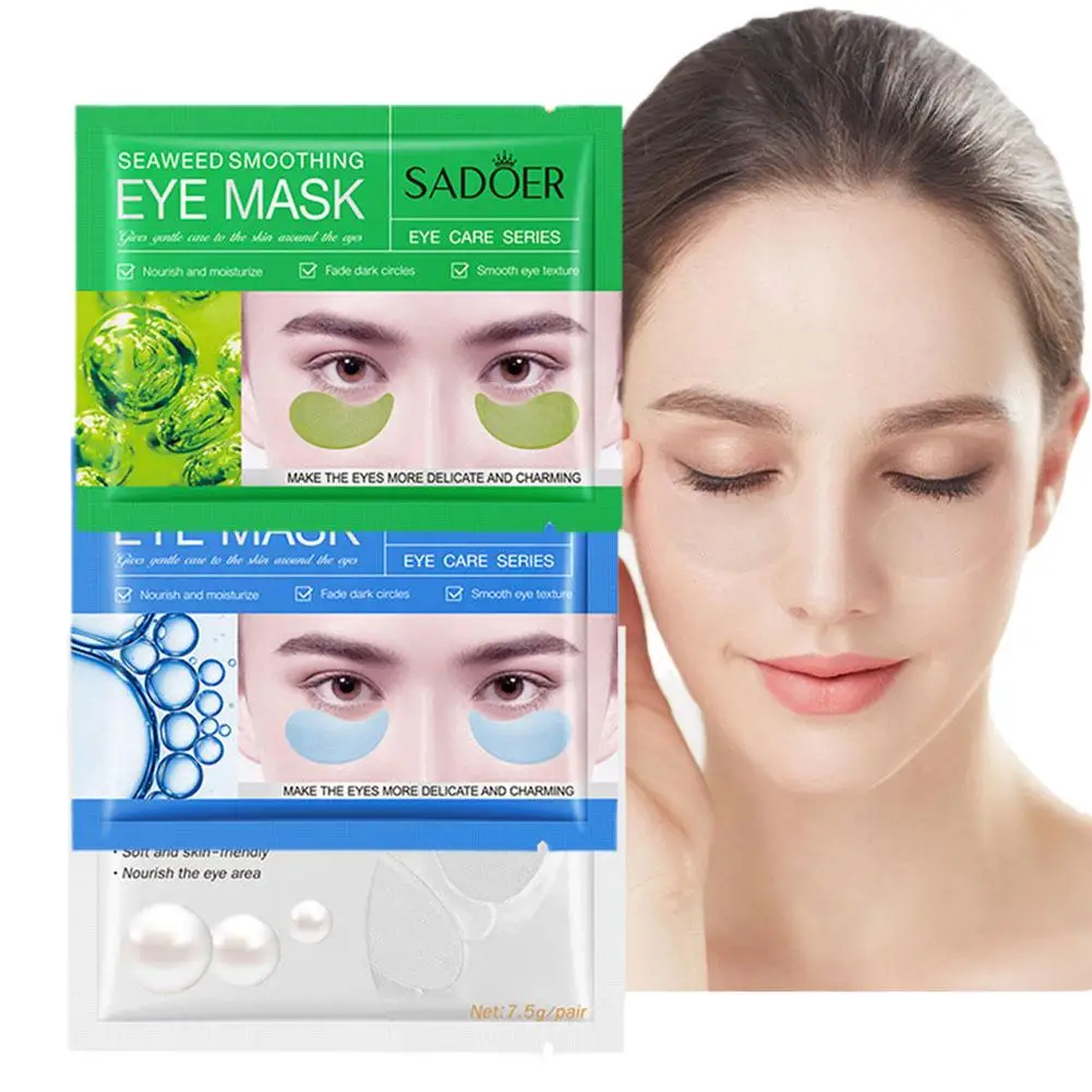 Máscara de olho hidratando, colagênio, anti-enrugamento, antienvelhecimento, antienvelhecimento, q6z8, 1pair