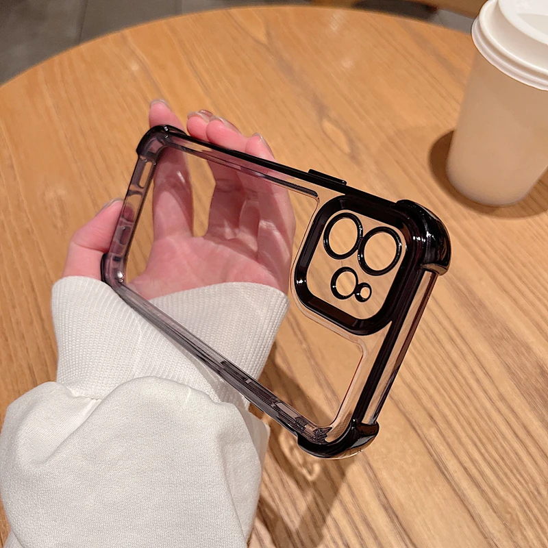 Solid Color Simple Case Compatible for IPhone 15 11 13 16 14 Pro Max XR X XS Max 16 15 7 14 Plus SE 2020 Anti-fall Frame Cover ﻿