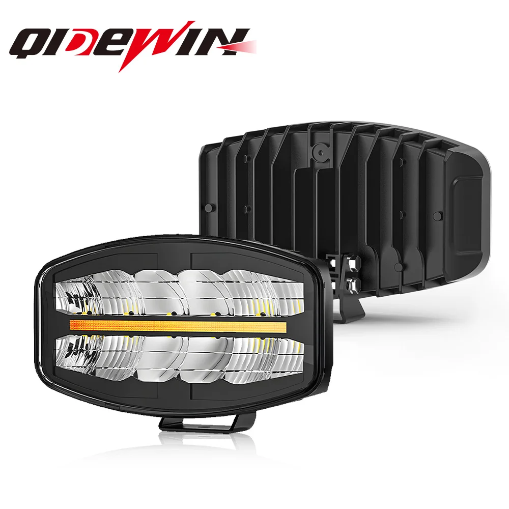 10inch oval 12V/24V Led driving light position light offroad truck driving light Vehicle ECE R112, ECE R7,ECE R10 Emark