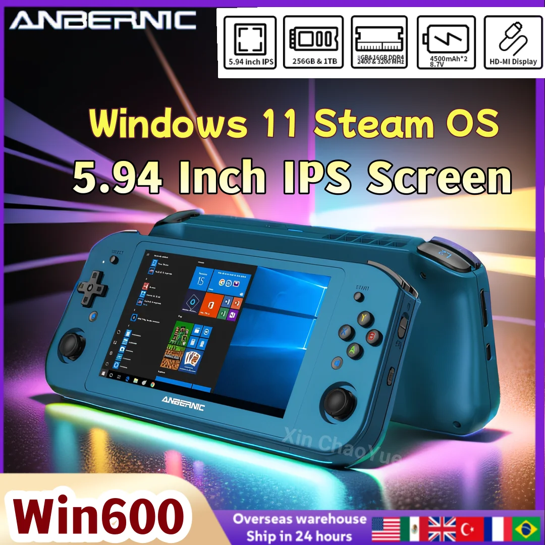 ANBERNIC Win600 Portable Handheld Game Console 5.94