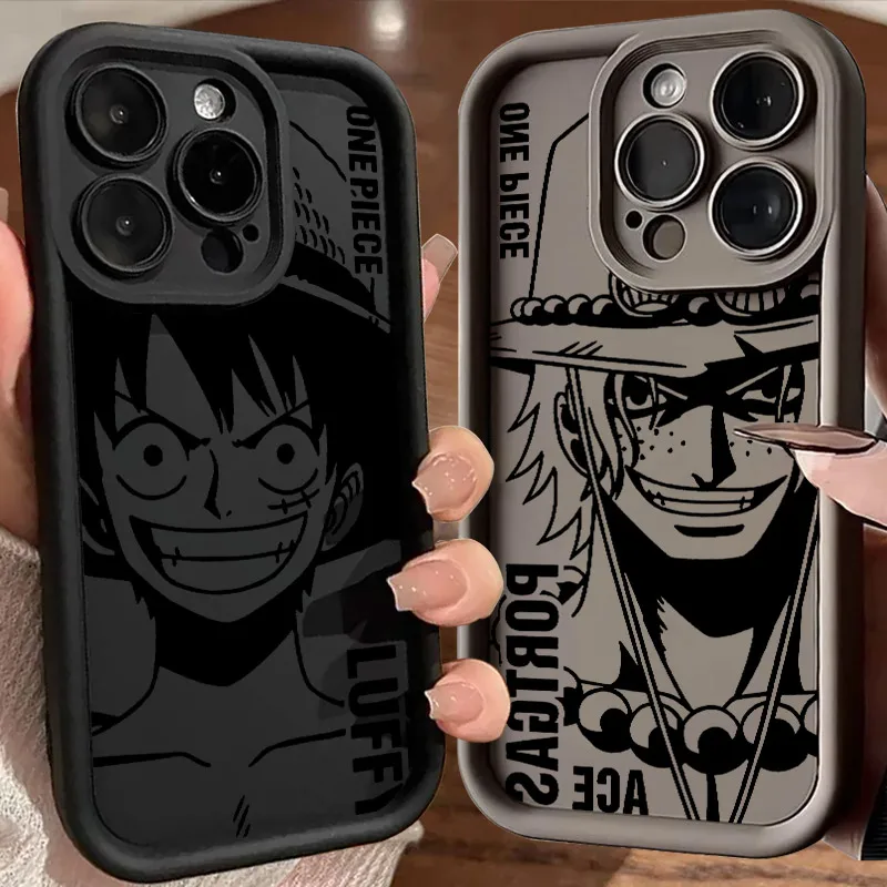 Luffy Ace Sabo Manga Ones P-PIECE Soft Case For iPhone 17 11