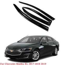 Okno Visor dla Chevrolet Malibu XL 2017 2018 2019 wiatr deszcz słońce dym osłona przeciwdeszczowa Vent Shade Shelter Car Styling