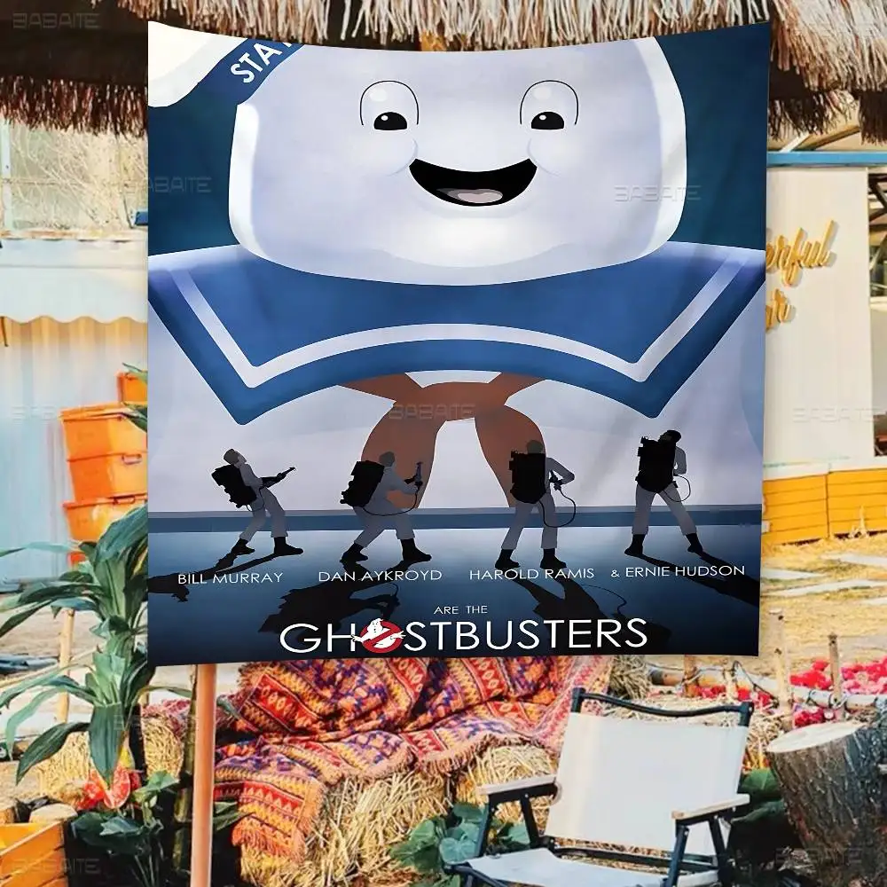 Retro Classic Ghostbusters Movie DIY Flag For Family Group Photo Living Room Home Dorm Decor Wall Art Decor Banner