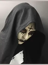 Halloween clown mask, ghost face funny mask, horror revenge mask, dance party role-playing mask, costume decoration props
