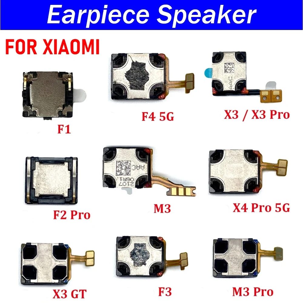 Earpiece Ear Speaker Top Earpiece Earphone Ear Speaker Sound For Xiaomi Poco F2 Pro F3 F4 5G M3 X3 GT X4 M4 Pro 5G F5 C40 C3 M5S