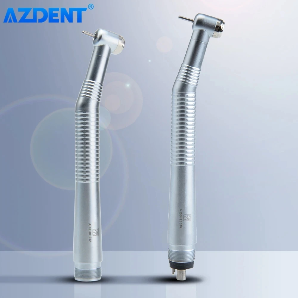 AZDENT Dental High Speed Handpiece Standard Head Push Button Single Way Spray Dentistry Medical Turbine Handpiece