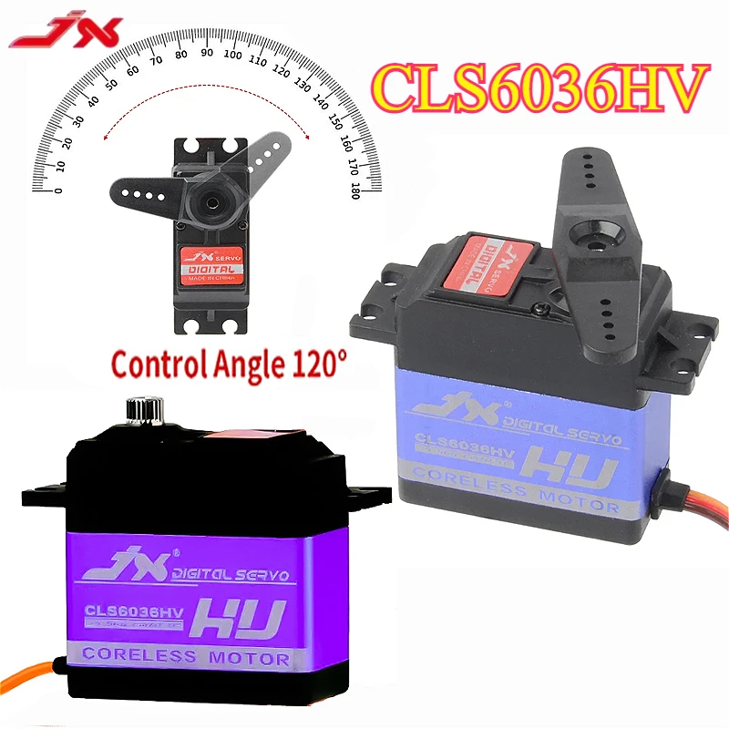 JX CLS6036HV 60g 36KG 코어리스 모터 메탈 기어 디지털 서보 RC 헬리콥터 예비 부품용