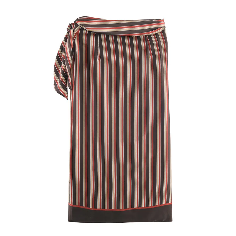 2026 outono novas roupas femininas moda casual versátil elegante temperamento férias estilo paisley saia embrulhada