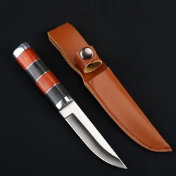 Handmade pocket knife stainless steel barbecue kitchen outdoor portable knife utility   survival  fixed blade knife