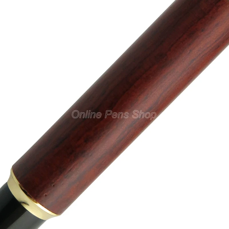 Imagem -02 - Jinhao Madeira Roller Ball Pen Natural Barril de Madeira Vermelha Escrita Gift Pen Tamanho Grande 650 Alto Grau Jr011