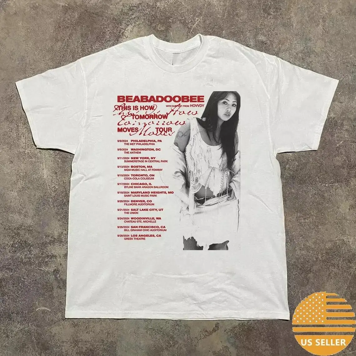 Beabadoobee 2024 North American Tour T Shirt Full Size S-5XL