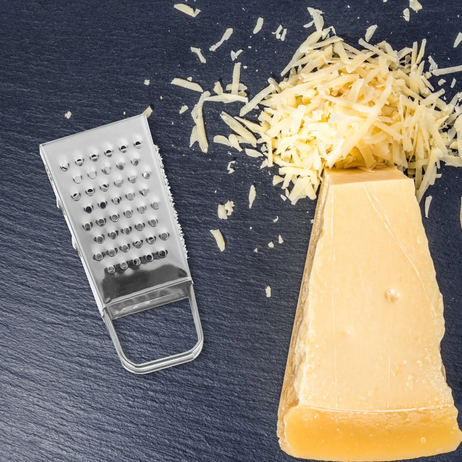 4Pcs Stainless Steel Four-Sided Grater Ergonomic Non-Slip Handle Portable Kitchen Gadget for Home Restaurant Use Cheese