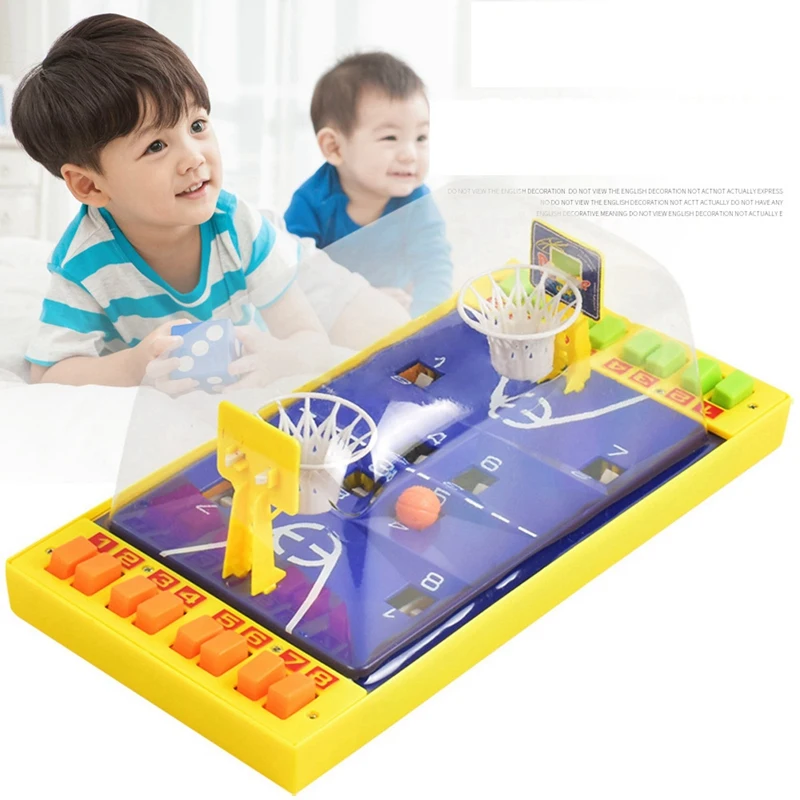 2X Mini Basketball Table Game Chess Board Finger Basketball Machine Desktop Catapult Interactive Finger Toy