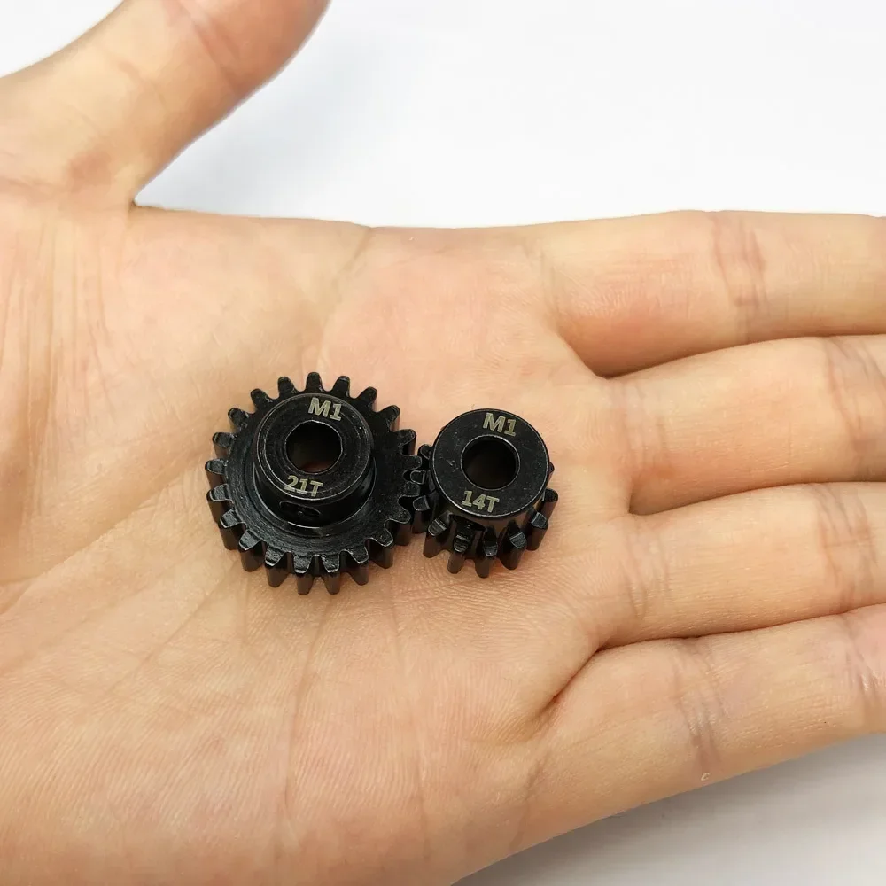 Hoge Kwaliteit 11 T-30 T Materiaal Gehard M1 5mm As Metalen Rondsel Motor Gear voor 1/8 RC Buggy truggy Monster truck