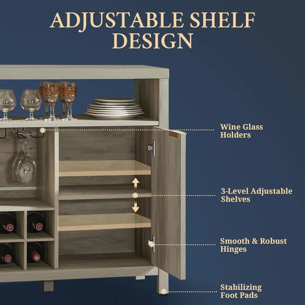 Wine Bar Cabinets with Storage - 51