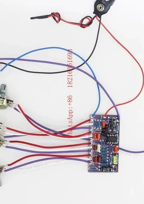 

NEW Suitable for DIY Modification of Standard Bass with Built-in Active Circuit and 3-band Equalizer Soundboard