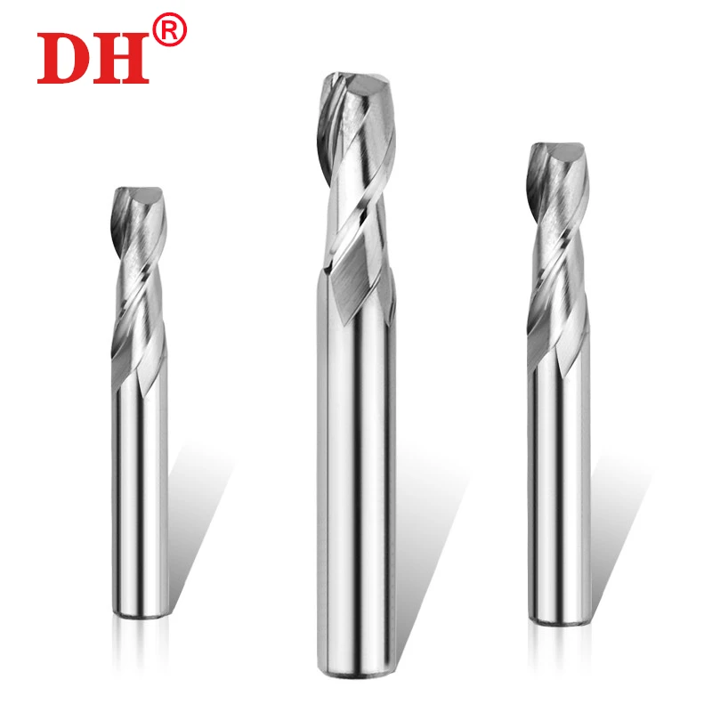 HRC55 2flute flat end milling cutter, aluminum tungsten carbide milling cutter CNC Highlight machining center end milling cutter