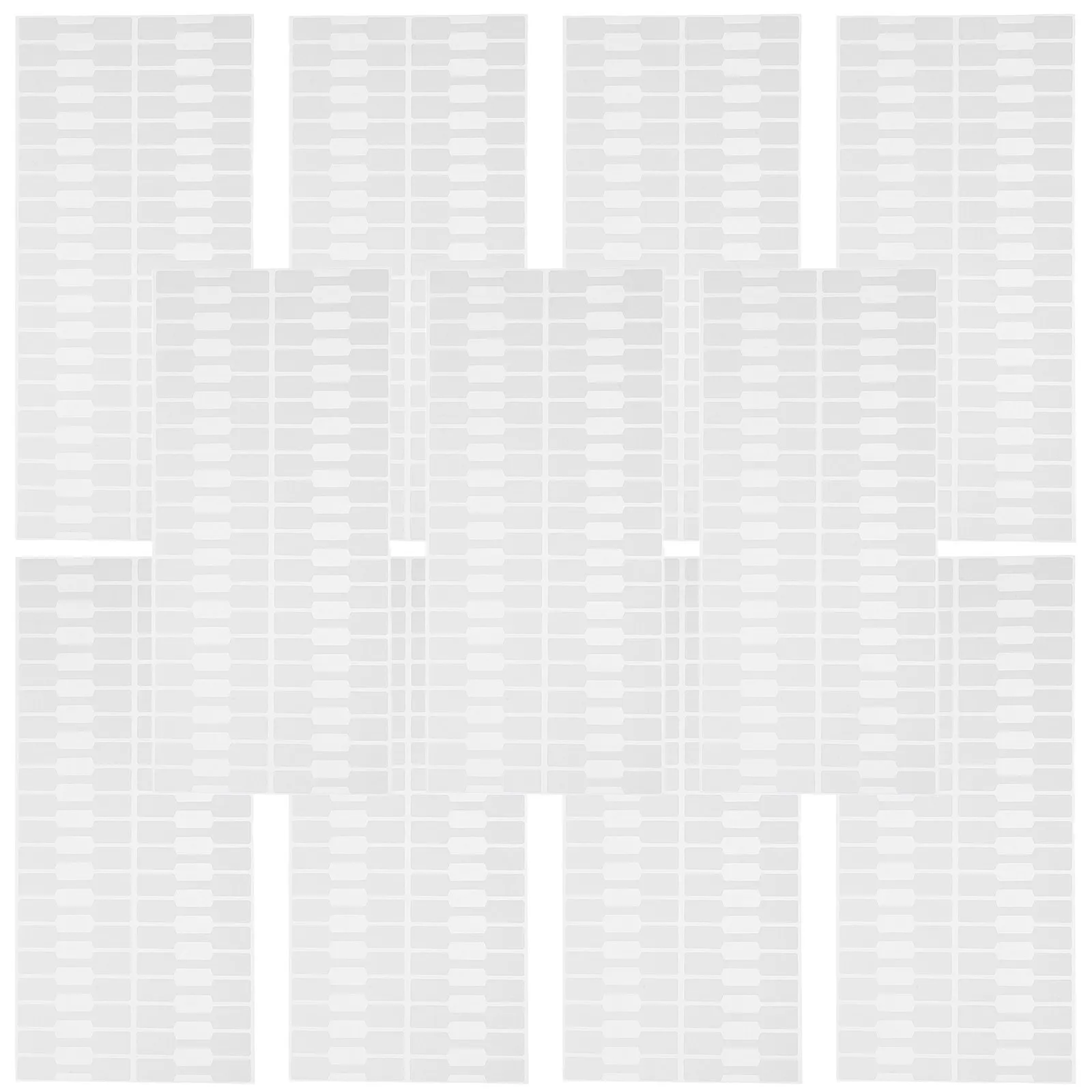 

2000Pcs Jewelry Price Tags Self Adhesive White Blank Rectangle Labels for Earrings Necklaces Bracelets Display