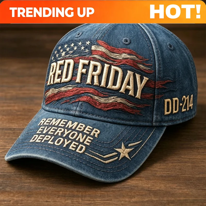 Custom Red Friday Remember Deployed Adjustable Baseball Cap Collectible Inspired Headwear For Everyday