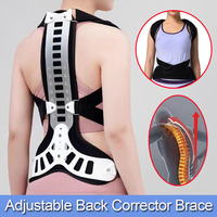 Adjust Shoulder Waist Lumbar Spine Support Aluminum Plate Humpback Correction Belt-Bad Posture Corrector Back Support Orthosis