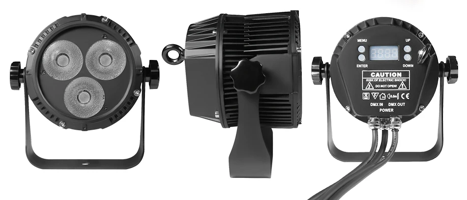 4 Stück Aluminium IP65 Wasserdichtes LED-Par-Licht DMX512-Steuerung 3X12W RGBW LEDs Bühnenlicht für DJ Disco Konzert Party – Detail 7