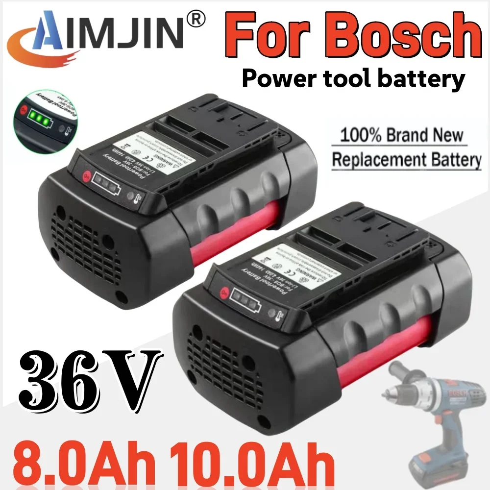 

100% New 36V 8000mAh/10000mAh Replacement Batteries Lithium-Ion for BOSCH Li-ion BAT810 BAT836 BAT840 GBH36V-LI Power Tools