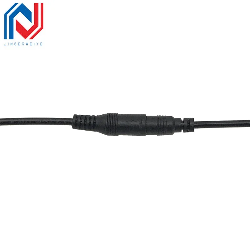 Cable de extensión de alimentación CC macho y hembra, 5,5x2,1mm, 22AWG, 1M, 2m