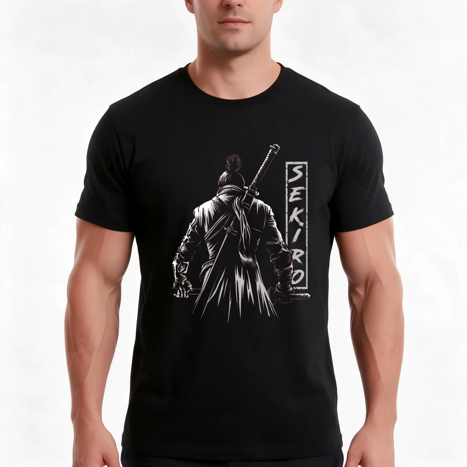 The One-armed Wolf 3 T-Shirt Summer Casual Cotton Tee Oversized Streetwear Tops Vintage Graphic Print Loose Fit Short Sleeve