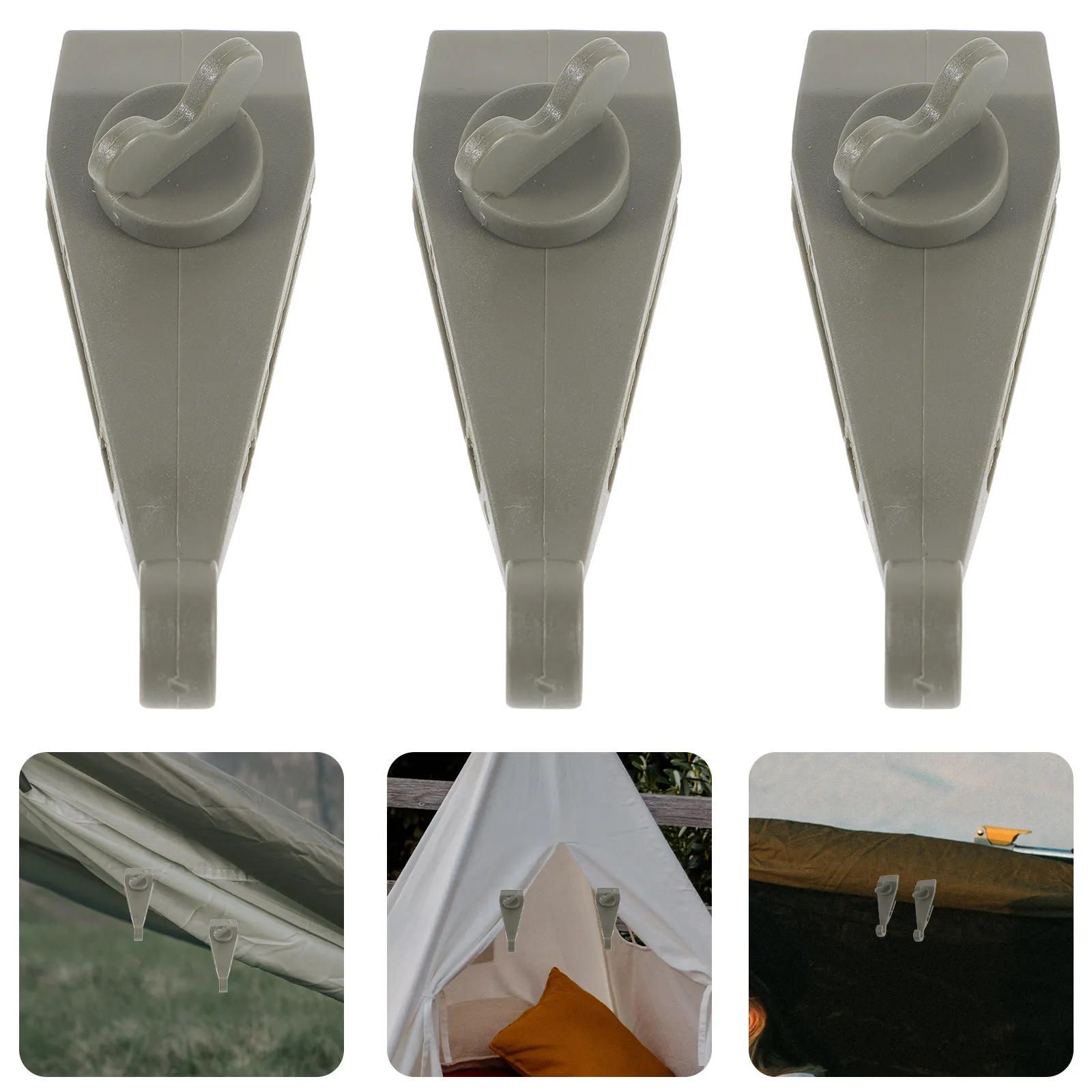 

1Set Nylon Metal Tent Clips Heavy Duty Windproof Reusable Camping Tarp Fasteners for Hiking Fishing Canopy Awning Shade Cloth