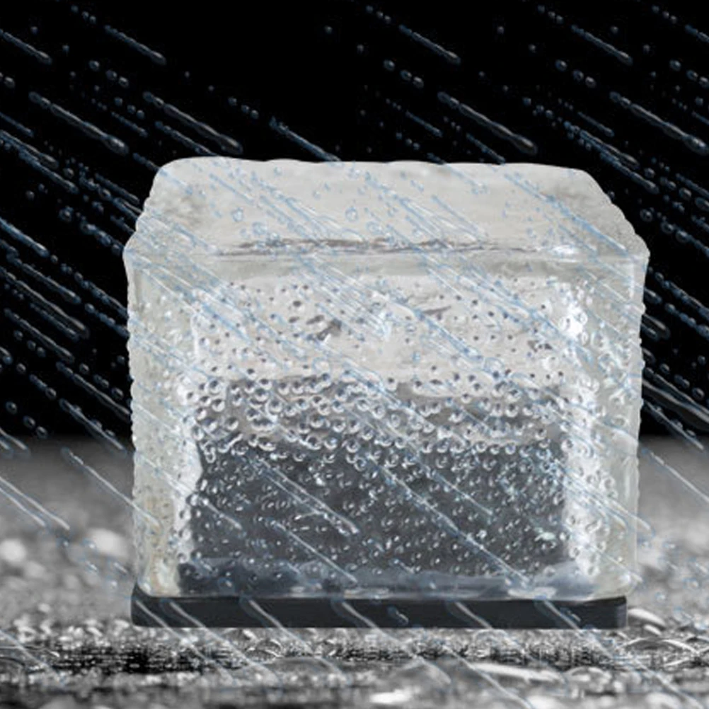 

Кирпичные фонари, водонепроницаемые уличные светодиодные лампы для наземной плитки, стеклянные лампы на солнечной энергии для сада, газона, балкона, двора, камни