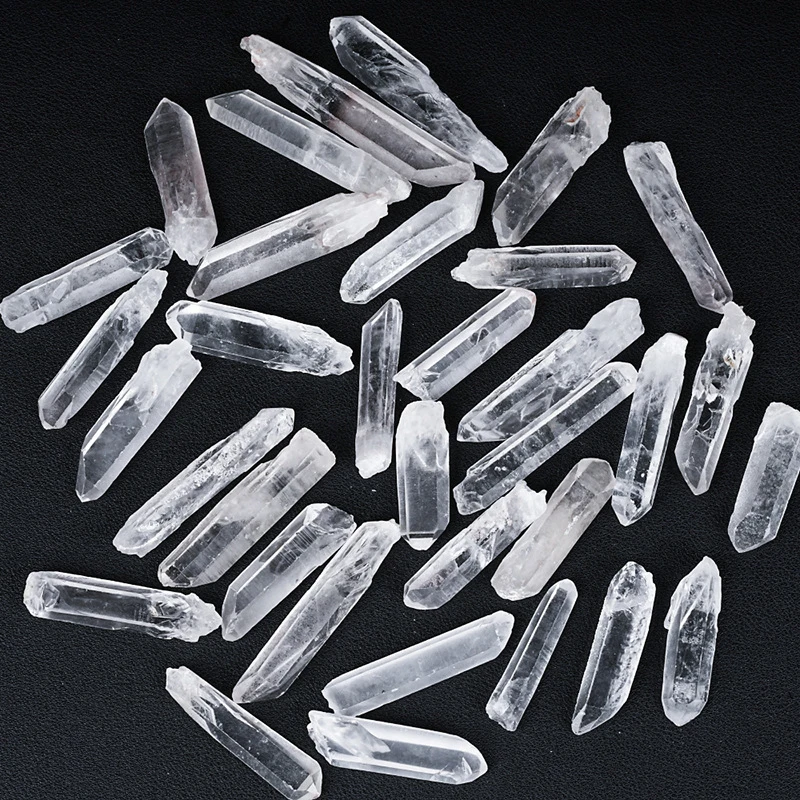 Natural White Crystal Hexagonal Prism Single Crystal Crystal Bar Mineral Crystal Crystal Column Crystal Craft Raw Stone