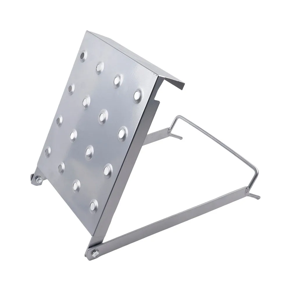 Ladder Shelf for Scaffolding and Step Ladders Aluminum Alloy Build with Reinforced Support Ribs Black Silver Color