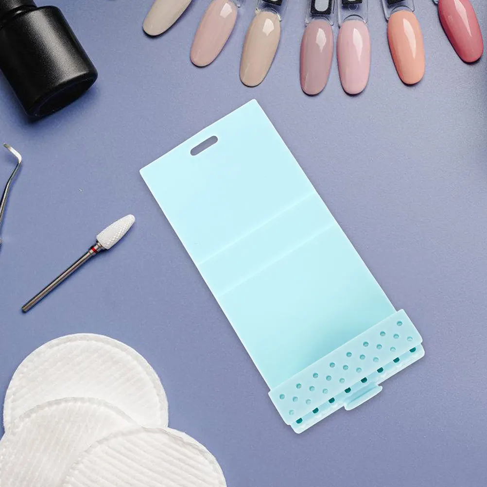 Organisateur de forets à ongles, 2 pièces, porte-outil Portable avec Design moderne pour organiser les têtes de meulage et les embouts à la maison ou au Salon