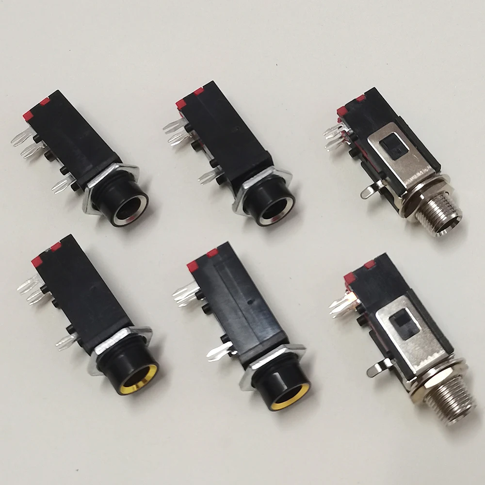 6,35mm 1/4 Zoll Audio-Buchse Mono Stereo TRS TS Buchse Panelmontage Gitarrenverstärker Audio-Buchse PJ308 PJ309 – Detail 5