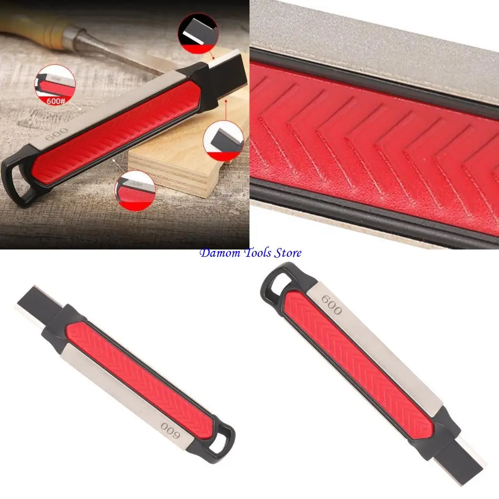 

57BE Garden Pruners Sharpening Stone for Outdoor Camping BBQ Sharpener Polishin