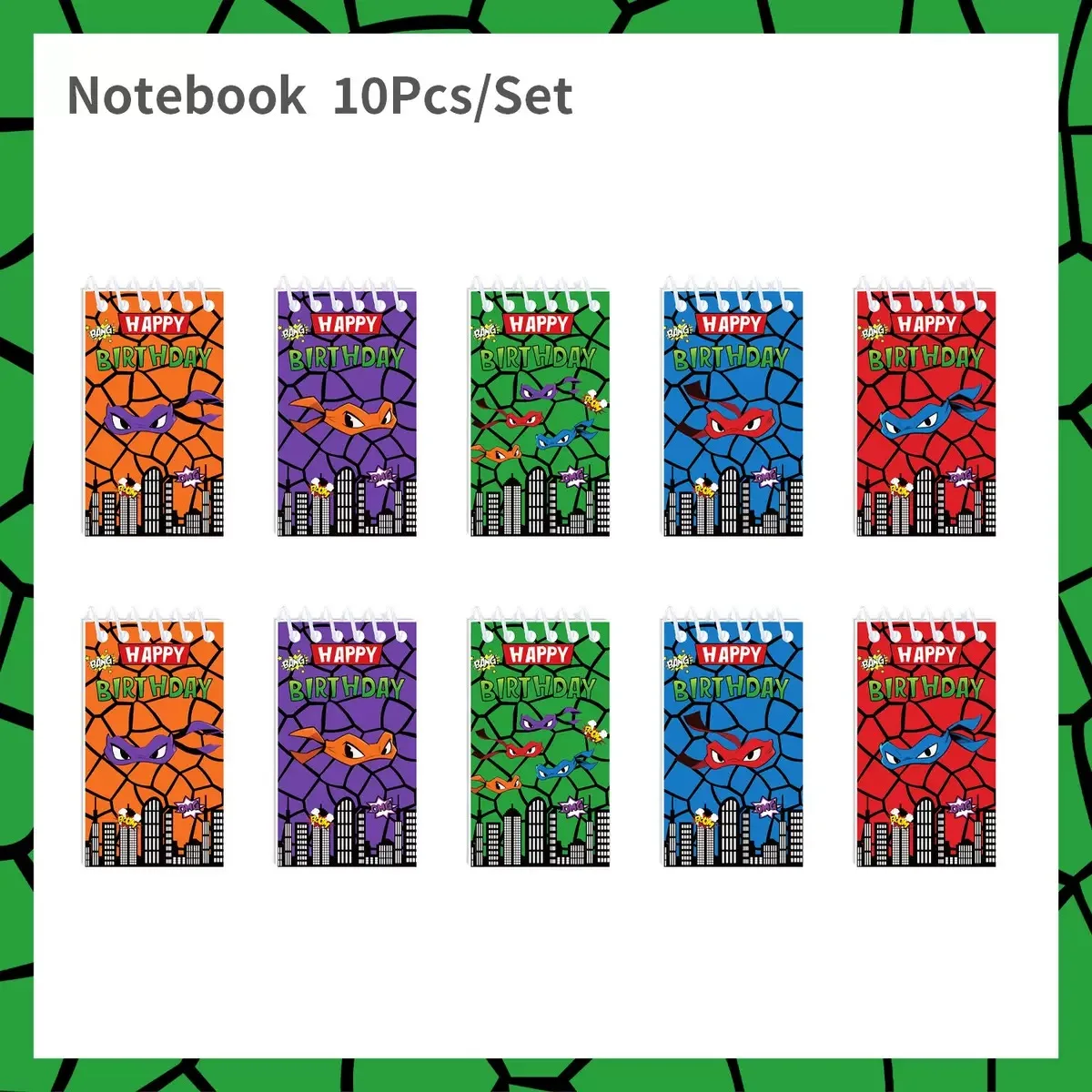 Cartoon Turtles Party Favor Supplies Ninjaes Balloon Figures Fashion Bracelets Stickers Kids Birthday Party Bag Gift Decorations image 3