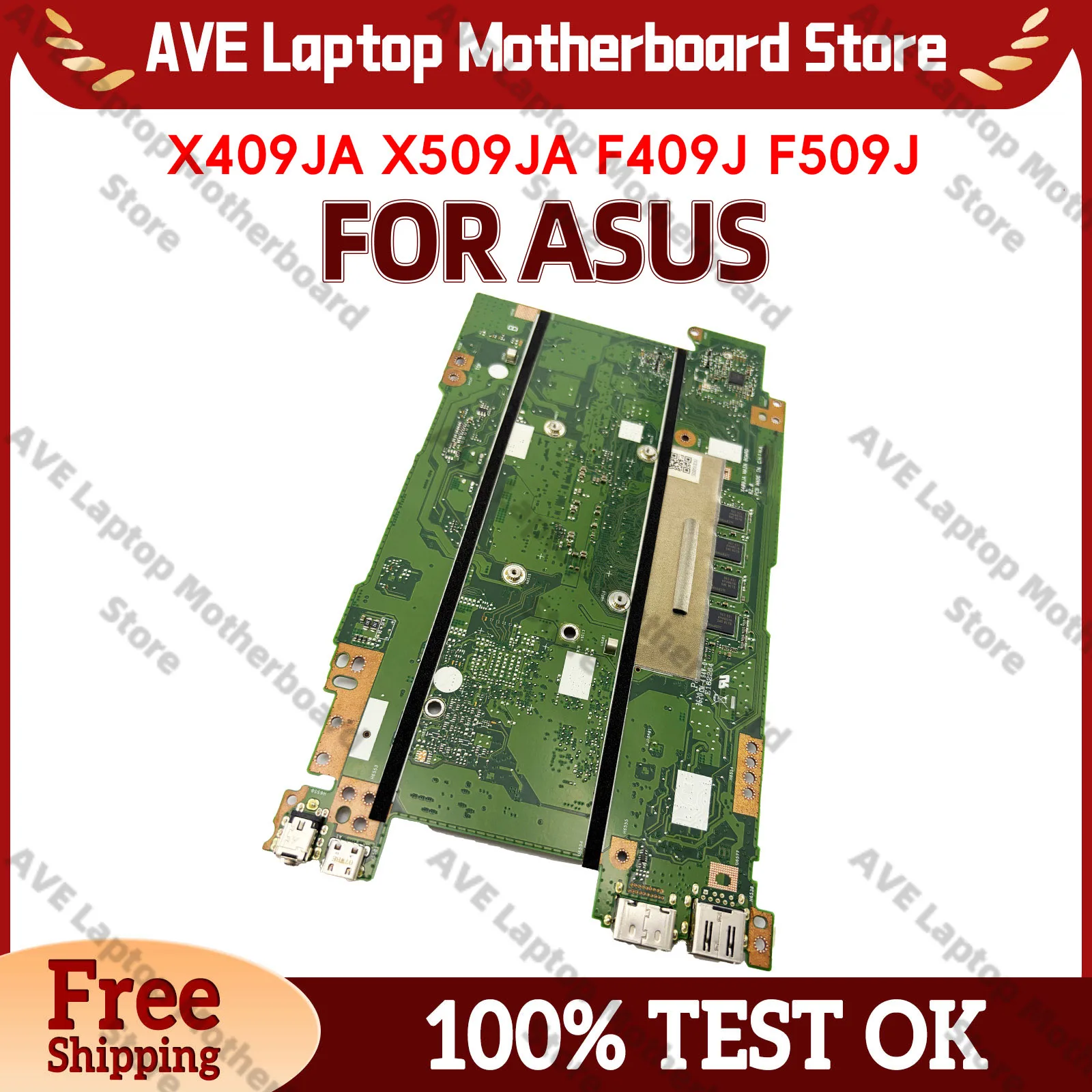 

X409J X409JA Laptop Motherboard For ASUS A409J X409JB R409J F409J X409JP Y4200J Mainboard 10th Gen I3 i5 i7 100% tests OK stk
