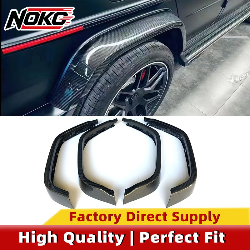 Dry Carbon Fiber Replacement Fender Flares for Mercedes Benz G-Class W464 W465 G63 1:1 Factory Clip-On No-Damage Installation