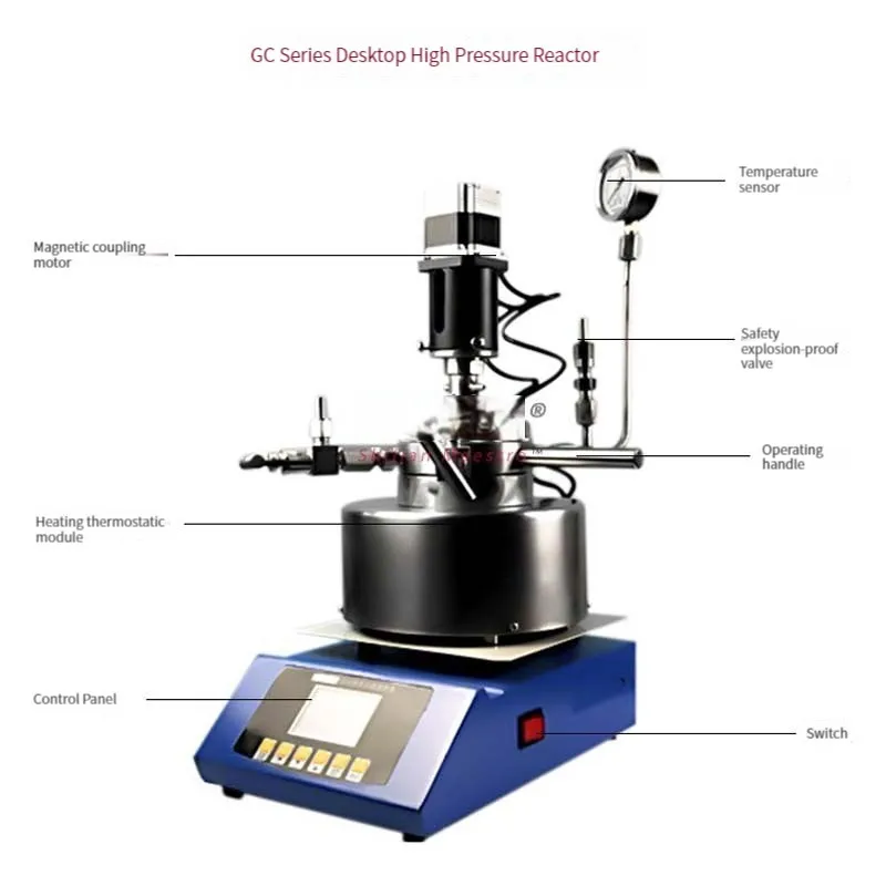 Stainless Steel High-pressure Reactor Laboratory High-temperature High-pressure Reactor Hydrogenation Tank