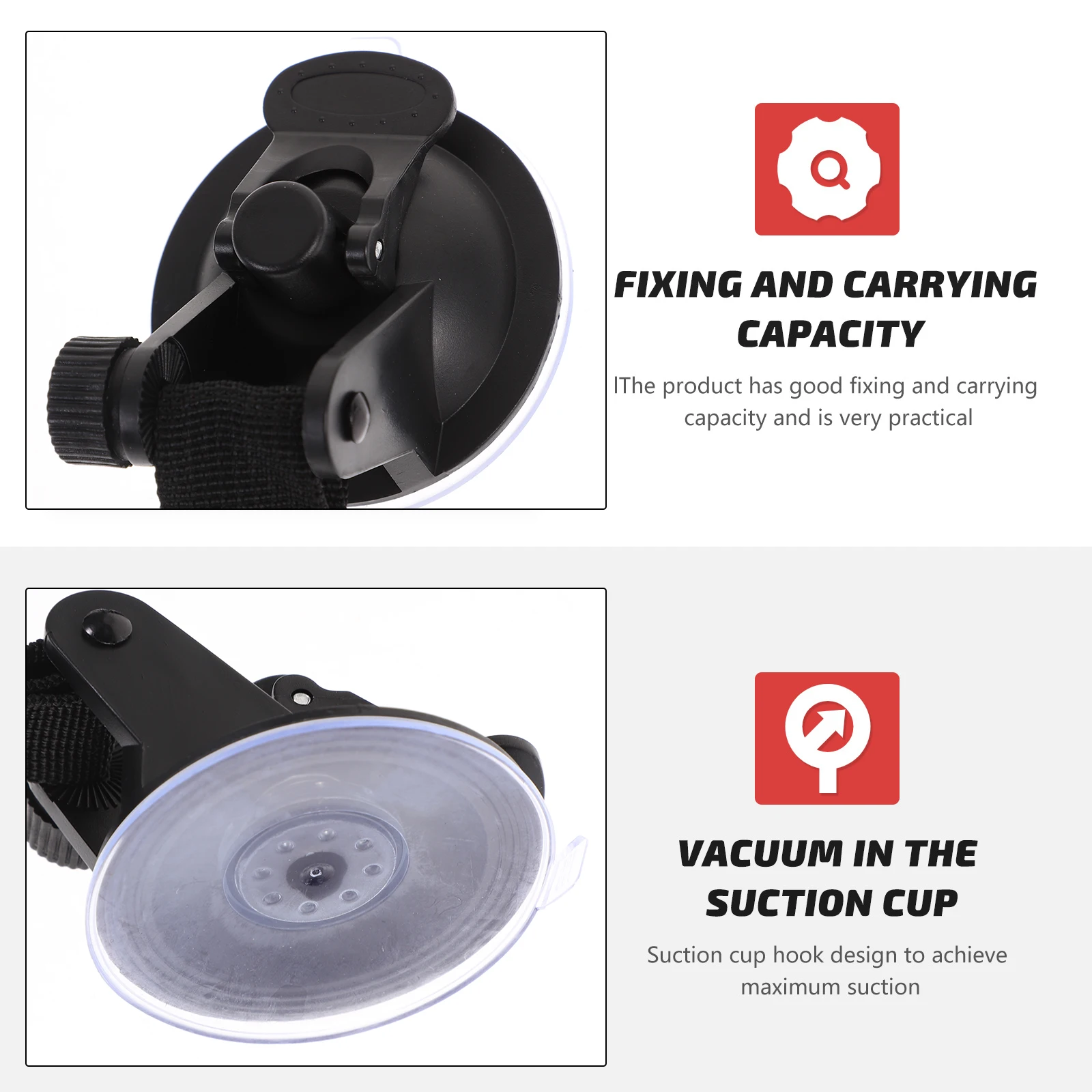 

4Pcs Tent Suction Cup Hooks Heavy Duty Camping Strong Suction Clips Portable Tarp Tie Downs Wind Resistant Tent Fixing Gear