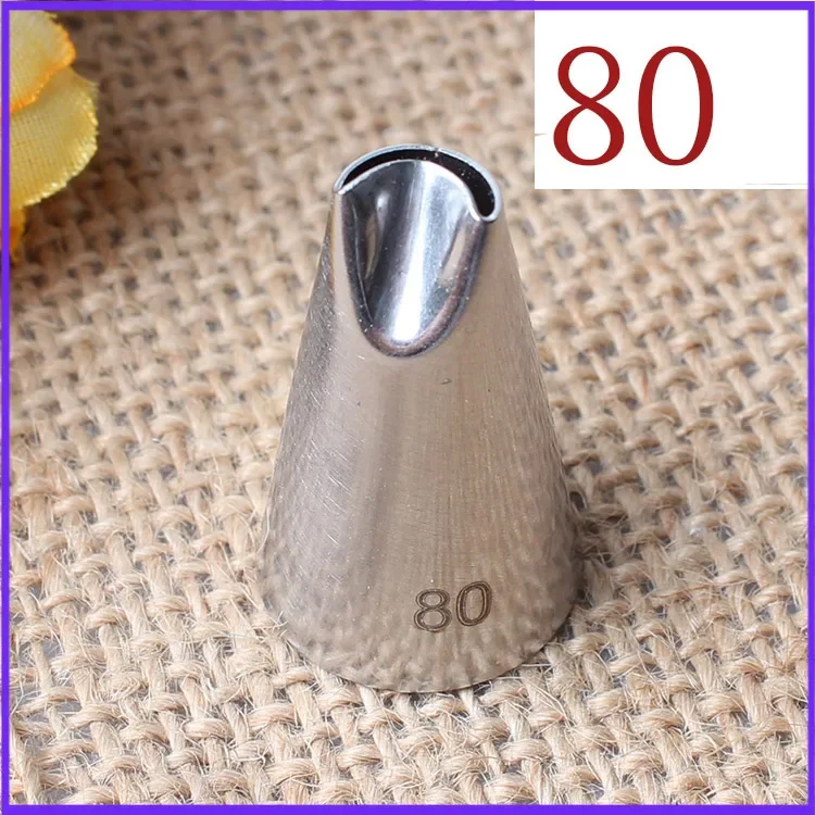 

80# Chrysanthemum Mounting Pastry Tip 304 Stainless Steel Pastry Tube Pastry Tip Baking DIY Cake Tool Small Number mold