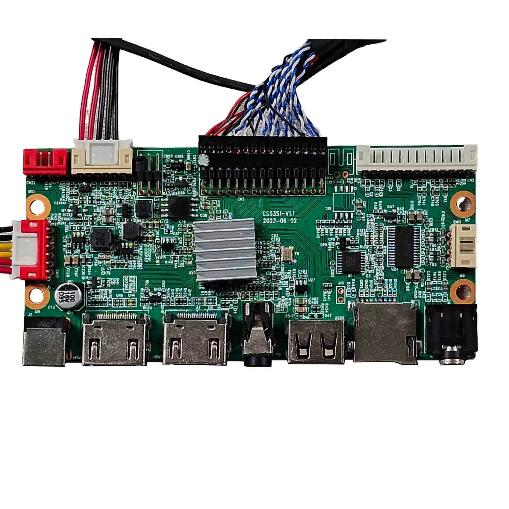 لوحة للقيادة العالمية تدعم Mp4 Hd-Mi Sd Av Usb لوحة دارات مطبوعة لوحة تحكم Lcd لعرض شاشة LCD مقاس 28 بوصة 1920X360 Dv280Fbm-Nb0