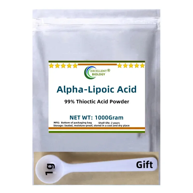 50g-1000g Alpha-Lipoic Acid 99%, Free Shipping